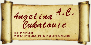 Angelina Čukalović vizit kartica